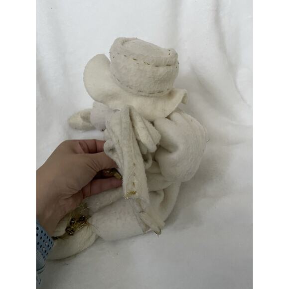 Christmas Snowman Bendable Scarf Cream 14" Plush ⛄️🧣 🎄 - Picture 7 of 13